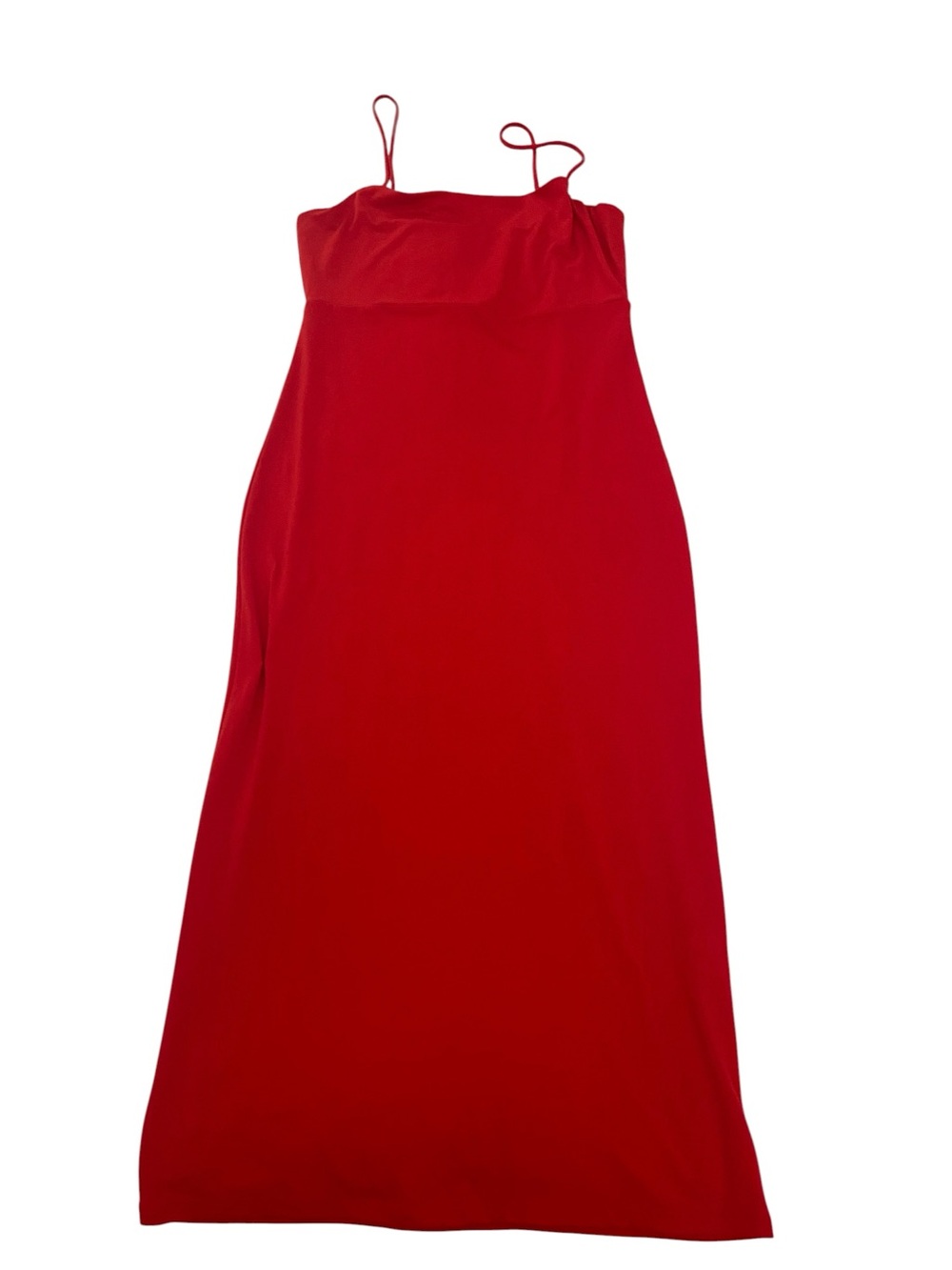 LEITH RED MIDI DRESS SIZE MEDIUM